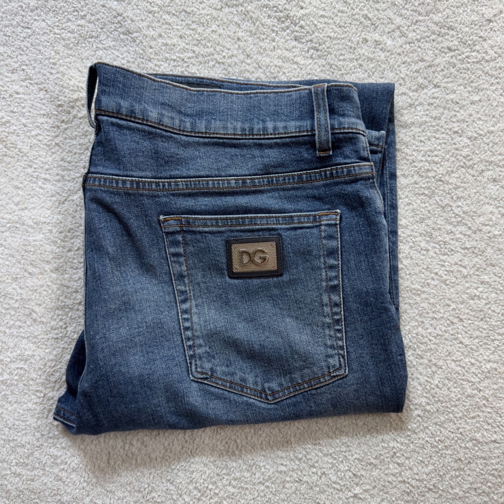 Dolce & Gabbana Slim Fit Stretch Denim Jeans Men's US 38 IT 54 Designer